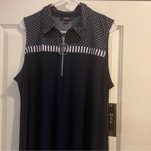 Navy Blue and White MSK Summer Dress